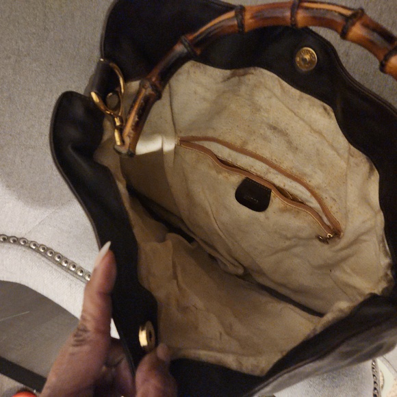 Vintage Gucci Diana Hobo bamboo leather purse - Picture 6 of 7